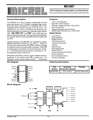 MIC4807 Datasheet PDF Micrel