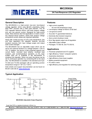 MIC29302A Datasheet PDF Micrel