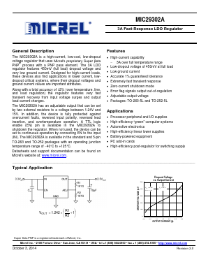 MIC29302AWDTR Datasheet PDF Micrel