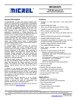 MIC3003GFL Datasheet PDF Micrel