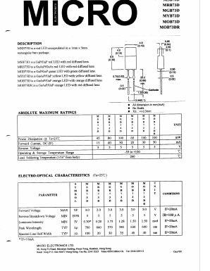 MSB73D Datasheet PDF Micro Electronics