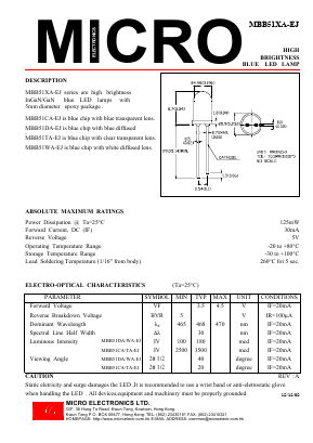 MBB51DA-EJ Datasheet PDF Micro Electronics