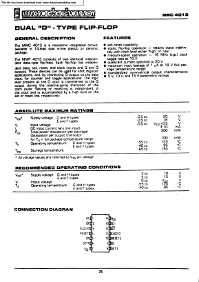 MMC4013 Datasheet PDF Micro Electronics