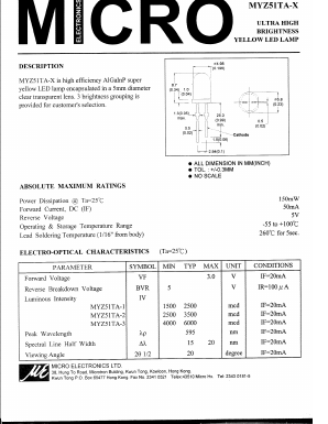 MYZ51TA-3 Datasheet PDF Micro Electronics