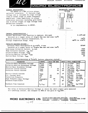 BF422 Datasheet PDF Micro Electronics