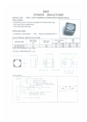 SDT-1207P Datasheet PDF Micro Electronics