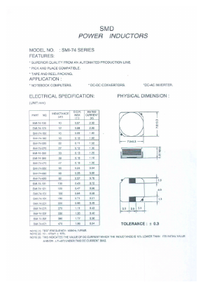 SMI-74-220 Datasheet PDF Micro Electronics