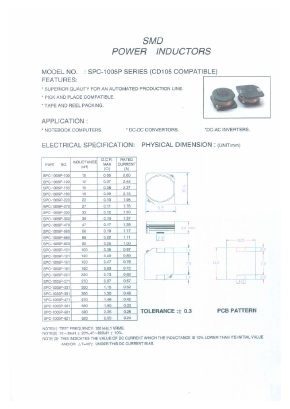 SPC-1005P Datasheet PDF Micro Electronics