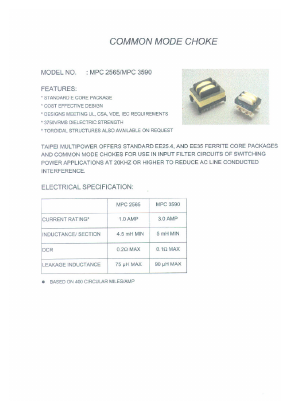 MPC3590 Datasheet PDF Micro Electronics