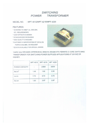 MPT4220 Datasheet PDF Micro Electronics