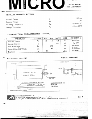 2043-G Datasheet PDF Micro Electronics