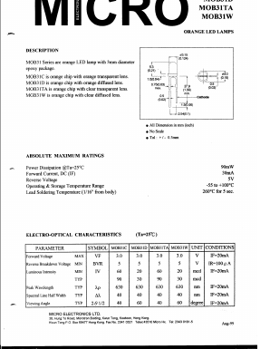 MOB31C Datasheet PDF Micro Electronics