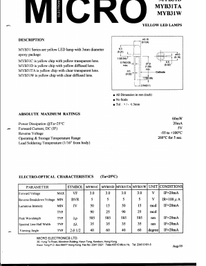 MYB31 Datasheet PDF Micro Electronics