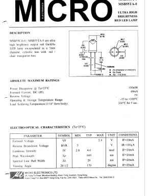 MSB55TA-0 Datasheet PDF Micro Electronics