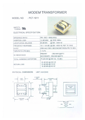 PCT-1611 Datasheet PDF Micro Electronics