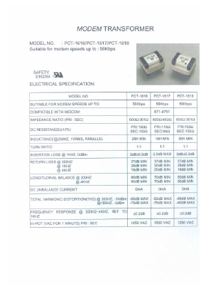 PCT-1618 Datasheet PDF Micro Electronics