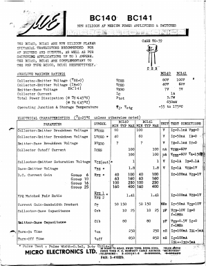 BC140-25 Datasheet PDF Micro Electronics