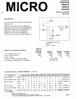 MOB33D Datasheet PDF Micro Electronics