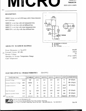 MRB52D Datasheet PDF Micro Electronics