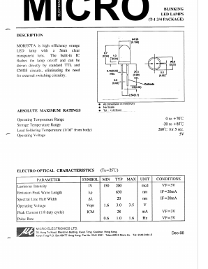 MOB557TA Datasheet PDF Micro Electronics