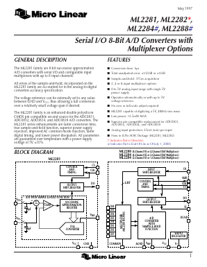 ADC0838BCN Datasheet PDF Micro Linear Corporation