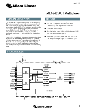 ML4642CQ Datasheet PDF Micro Linear Corporation