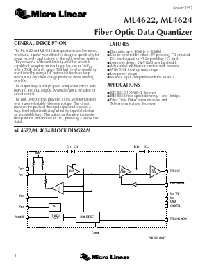 ML4622CP Datasheet PDF Micro Linear Corporation