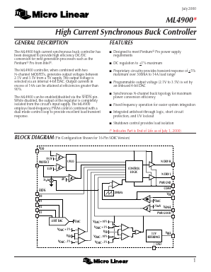 ML4900CS Datasheet PDF Micro Linear Corporation