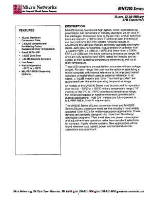 MN5214 Datasheet PDF Micro Networks