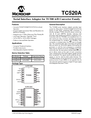 TC520A Datasheet PDF Microchip Technology