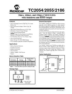 TC2054-2.8VCT Datasheet PDF Microchip Technology