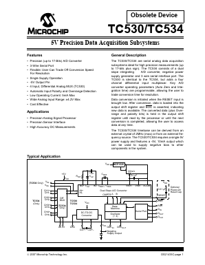 TC530 Datasheet PDF Microchip Technology