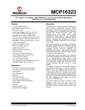 MCP16323T-500E Datasheet PDF Microchip Technology