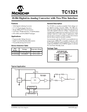 TC1321 Datasheet PDF Microchip Technology