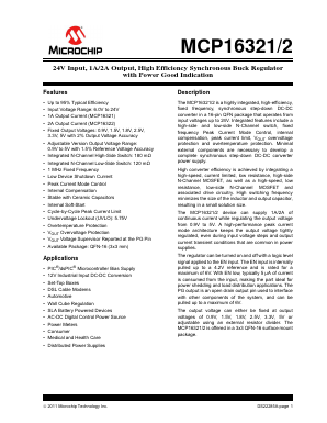 MCP16321 Datasheet PDF Microchip Technology