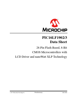 PIC16LF1902 Datasheet PDF Microchip Technology