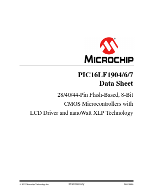 PIC16LF1904T-E Datasheet PDF Microchip Technology
