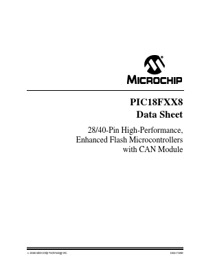 PIC18LF248 Datasheet PDF Microchip Technology