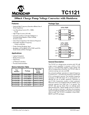 TC1121COA Datasheet PDF Microchip Technology