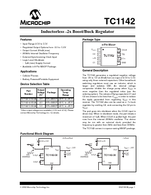 TC1142-3.0EUATR Datasheet PDF Microchip Technology