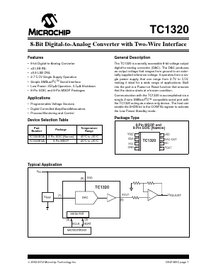 TC1320 Datasheet PDF Microchip Technology