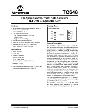 TC648E Datasheet PDF Microchip Technology