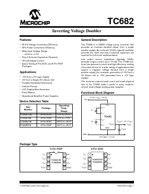 TC682CPA Datasheet PDF Microchip Technology
