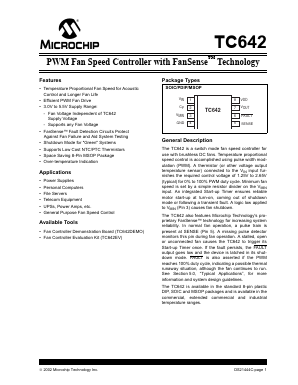 TC642VUA Datasheet PDF Microchip Technology