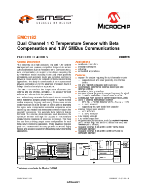 EMC1182-2-AC3-TR Datasheet PDF Microchip Technology