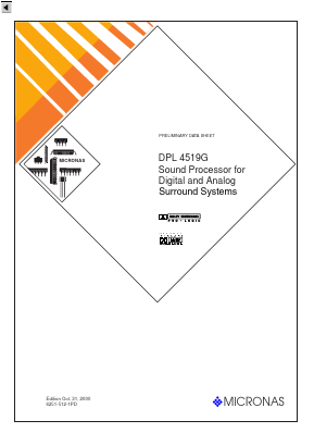 DPL4519G Datasheet PDF Micronas