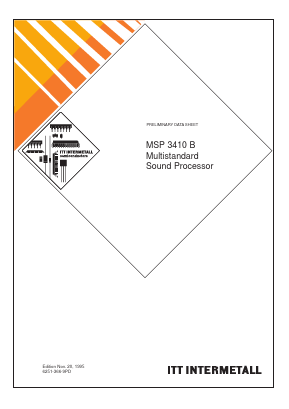 MSP3410B Datasheet PDF Micronas