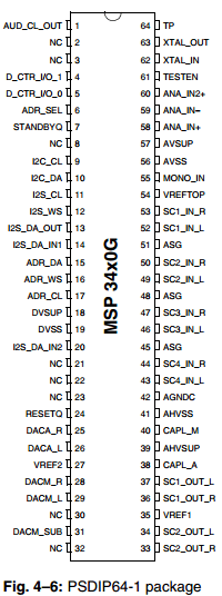 MSP3410G Datasheet PDF Micronas