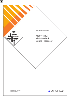 MSP4408G Datasheet PDF Micronas
