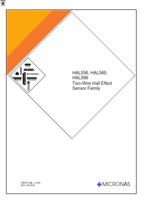 HAL556UA-A Datasheet PDF Micronas